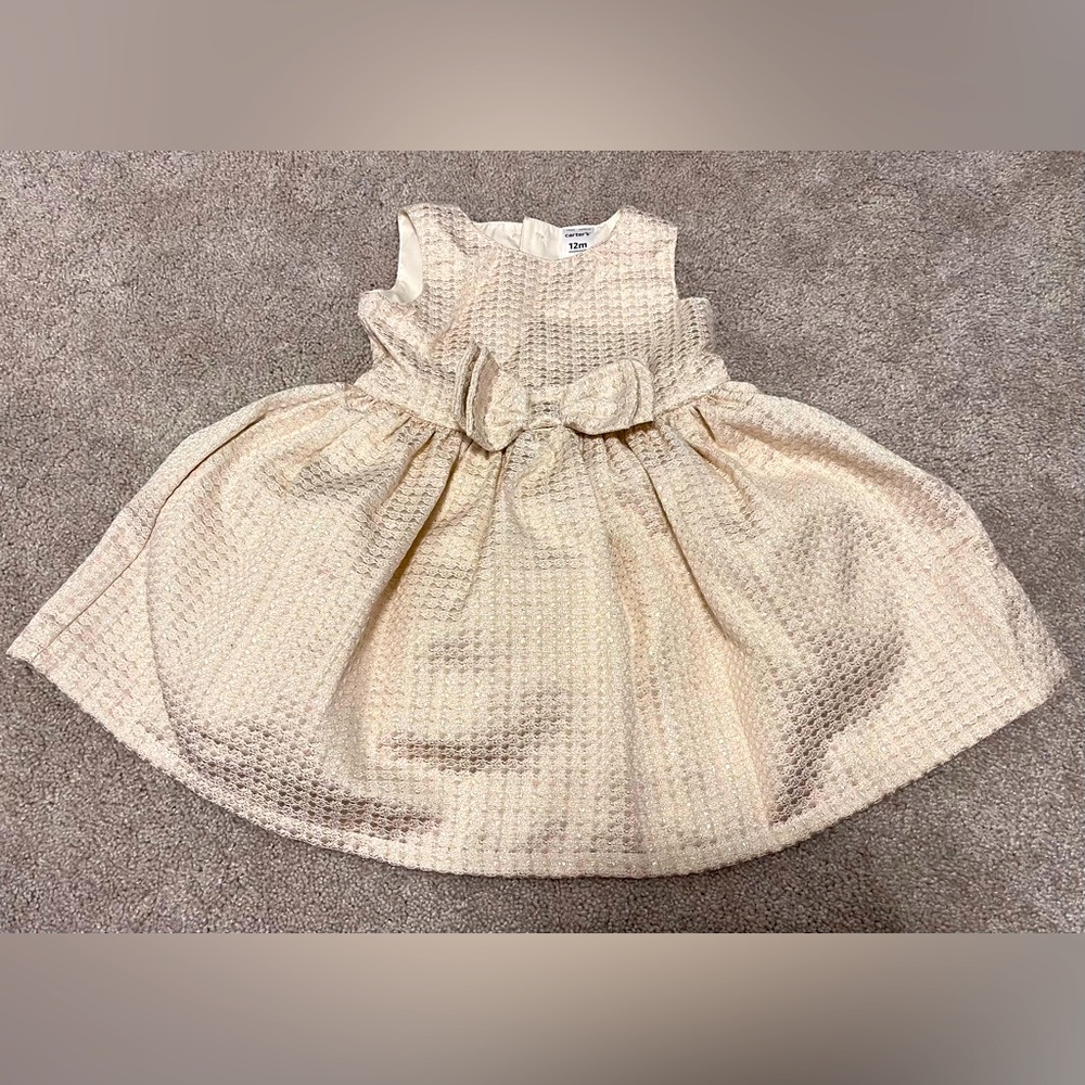 Carter’s Elegant Cream Dress 12M